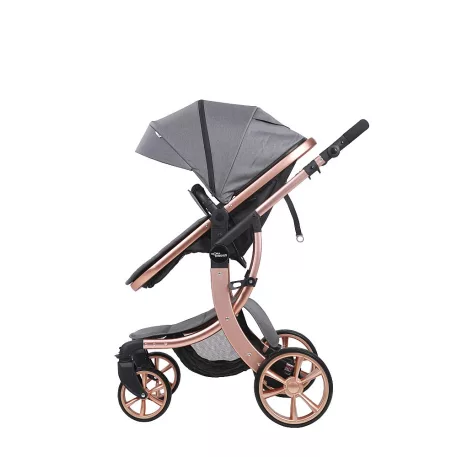 Mama Kiddies Sun Grey ELITE 3in1 este un cărucior pentru copii disponibil în culoarea gri, echipat cu accesorii + Cadou
