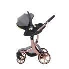 Mama Kiddies Sun Grey ELITE 3in1 este un cărucior pentru copii disponibil în culoarea gri, echipat cu accesorii + Cadou