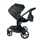 Mama Kiddies New York cărucior multifuncțional 3-în-1 cu accesorii, culoare neagră + cadou