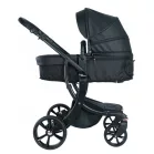 Mama Kiddies New York cărucior multifuncțional 3-în-1 cu accesorii, culoare neagră + cadou