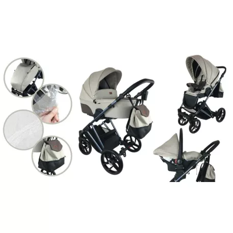 Mama Kiddies Earth Collection 3az1-ben multifunkciós babakocsi sahara sand színben + ajándékok