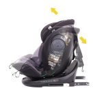 Scaun auto de siguranță ISOFIX 360° rotativ Mama Kiddies iSize Power GT2 (40-150 cm) în culoare albastră, cu cadou – parasolar