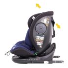 Scaun auto de siguranță ISOFIX 360° rotativ Mama Kiddies iSize Power GT2 (40-150 cm) în culoare albastră, cu cadou – parasolar