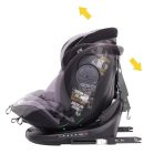 Scaun auto de siguranță ISOFIX 360° rotativ Mama Kiddies iSize Power GT2 (40-150 cm) în culoare gri, cu cadou – parasolar