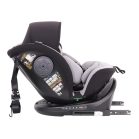 Scaun auto de siguranță ISOFIX 360° rotativ Mama Kiddies iSize Power GT2 (40-150 cm) în culoare gri, cu cadou – parasolar