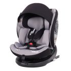 Scaun auto de siguranță ISOFIX 360° rotativ Mama Kiddies iSize Power GT2 (40-150 cm) în culoare gri, cu cadou – parasolar