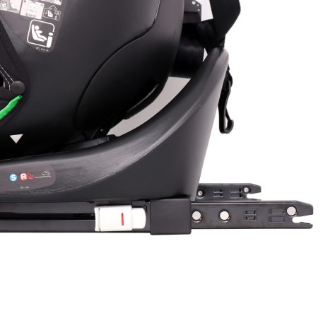 Scaun auto de siguranță ISOFIX 360° rotativ Mama Kiddies iSize Power GT2 (40-150 cm) în culoare gri închis, cu cadou – parasolar