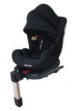   Scaun auto de siguranță Mama Kiddies Baby Pilot cu ISOFIX, rotativ 360° (0-36 kg) culoare negru cu copertină cadou