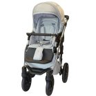 Mama Kiddies Prado Lux 3az1-ben multifunkciós babakocsi kiegészítőkkel Silver Line színben + Ajándék