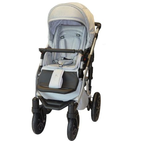 Mama Kiddies Prado Lux 3az1-ben multifunkciós babakocsi kiegészítőkkel Silver Line színben + Ajándék