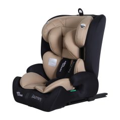   Scaun auto de siguranță Mama Kiddies i-Fix Journey 2 în 1 (76–150 cm) în culoarea Bej / Negru