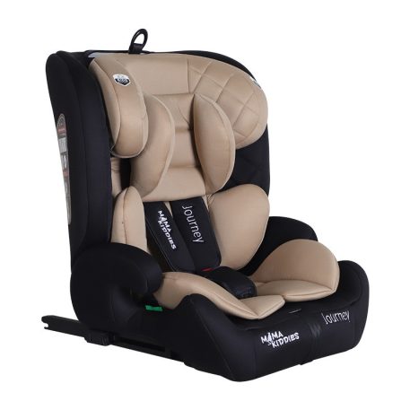 Scaun auto de siguranță Mama Kiddies i-Fix Journey 2 în 1 (76–150 cm) în culoarea Bej / Negru