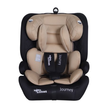Scaun auto de siguranță Mama Kiddies i-Fix Journey 2 în 1 (76–150 cm) în culoarea Bej / Negru