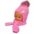 BABY NELLYS căciulă și fular de iarnă - roz închis