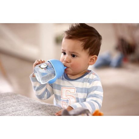 Philips Avent pahar magic + mâner - 260 ml albastru