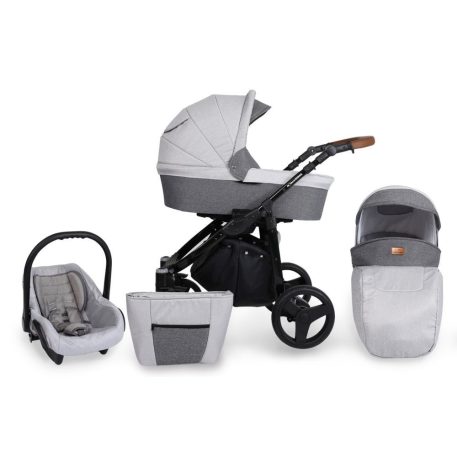 Mama Kiddies Titan 3az1-ben multifunkciós babakocsi Silver színben + ajándék