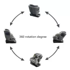 Mama Kiddies Felix i-Size scaun auto rotativ 360° cu ISOFIX și picior de sprijin – culoare gri + cadou suport pentru coloană vertebrală