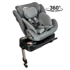 Mama Kiddies Felix i-Size scaun auto rotativ 360° cu ISOFIX și picior de sprijin – culoare gri + cadou suport pentru coloană vertebrală