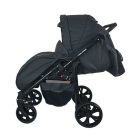 Cărucior multifuncțional 3în1 Mama Kiddies Sleep Collection în culoare gri închis + cadou