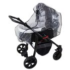 Cărucior multifuncțional 3în1 Mama Kiddies Sleep Collection în culoare gri închis + cadou