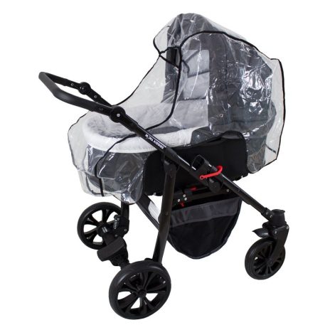 Cărucior multifuncțional 3în1 Mama Kiddies Sleep Collection în culoare gri închis + cadou