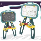 Tablă de desen magnetică față-verso cu multe accesorii – verde