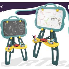   Tablă de desen magnetică față-verso cu multe accesorii – verde