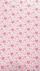   Mama Kiddies Baby Bear lenjerie de pat 2 piese, pentru grădiniță, roz cu model de inimioare