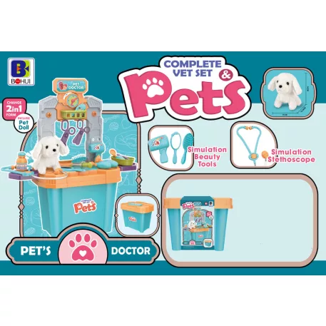 Set de joacă veterinar cu cățeluș