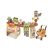 Set de jucărie supermarket Mama Kiddies, full extra, 65 piese, masă, cărucior de cumpărături și multe altele în culoare maro