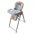 Scaun de masă multifuncțional Mama Kiddies Lylyan, culoare bej, cu model ursuleț + Cadou