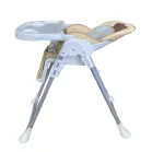 Scaun de masă multifuncțional Mama Kiddies Lylyan, culoare bej, cu model ursuleț + Cadou
