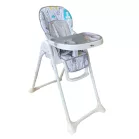Scaun de masă multifuncțional Mama Kiddies Lylyan, culoare albă, cu model de pădure + Cadou