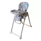 Scaun de masă multifuncțional Mama Kiddies Lylyan, culoare albă, cu model de pădure + Cadou