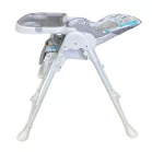 Scaun de masă multifuncțional Mama Kiddies Lylyan, culoare albă, cu model de pădure + Cadou