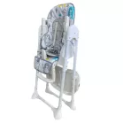 Scaun de masă multifuncțional Mama Kiddies Lylyan, culoare albă, cu model de pădure + Cadou