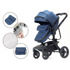 Mama Kiddies Moon Ocean Blue: 2az1-ben babakocsi kiegészítőkkel kék színben