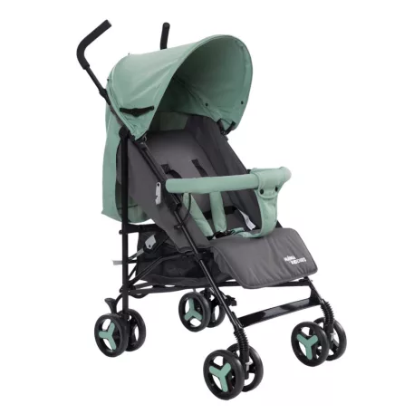 Mama Kiddies VENTO cărucior sport tip umbrelă, culoare verde-gri + cadou: husă de ploaie