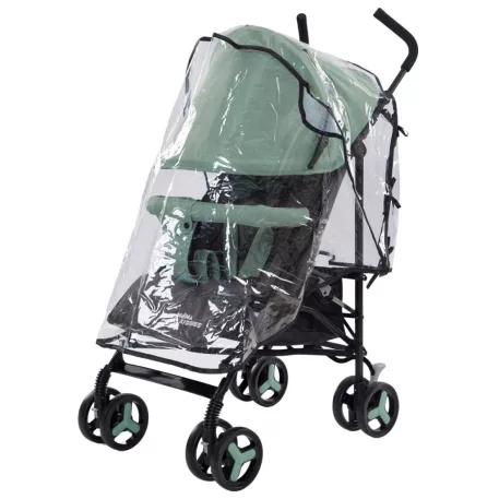 Mama Kiddies VENTO cărucior sport tip umbrelă, culoare verde-gri + cadou: husă de ploaie