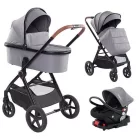 Mama Kiddies® PRIMO cărucior multifuncțional 4în1, culoare gri + CADOU