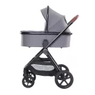 Cărucior multifuncțional Mama Kiddies PRIMO gri cu landou.