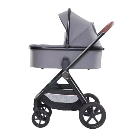 Cărucior multifuncțional Mama Kiddies PRIMO gri cu landou.