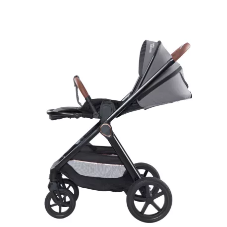 Cărucior sport Mama Kiddies PRIMO gri cu spătar reglabil.