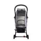 Cărucior sport Mama Kiddies Go-Go Grey cu spătar înclinabil și suport de biberon cadou 