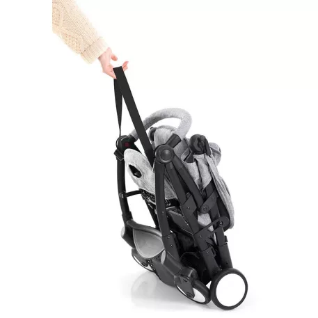 Cărucior sport Mama Kiddies Go-Go Grey cu spătar înclinabil și suport de biberon cadou 