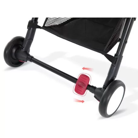 Cărucior sport Mama Kiddies Go-Go Grey cu spătar înclinabil și suport de biberon cadou 
