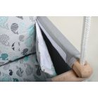 Leagăn Incababy Junior în culoare gri-alb cu imprimeu balenă