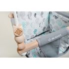 Leagăn Incababy Junior în culoare gri-alb cu imprimeu balenă