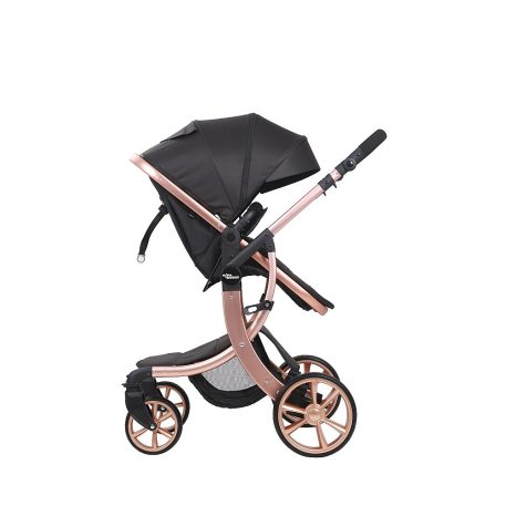Mama Kiddies Sun Black ELITE 3in1 este un cărucior pentru copii disponibil în culoarea neagră, echipat cu accesorii + Cadou