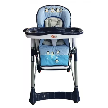Mama Kiddies ProComfort kék pingvin mintás multifunkciós etetőszék + Ajándék